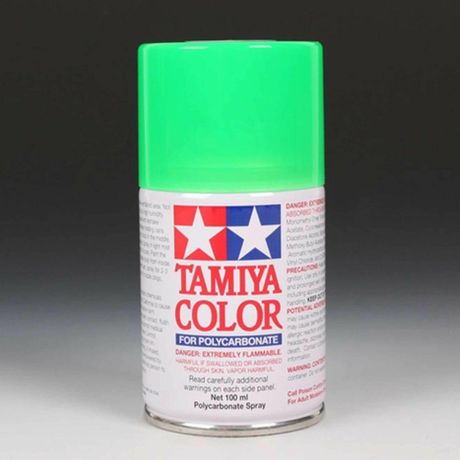 Airplanes * | Tamiya Polycarbonate Ps-28 Fluorescent Green, Spray 100Ml