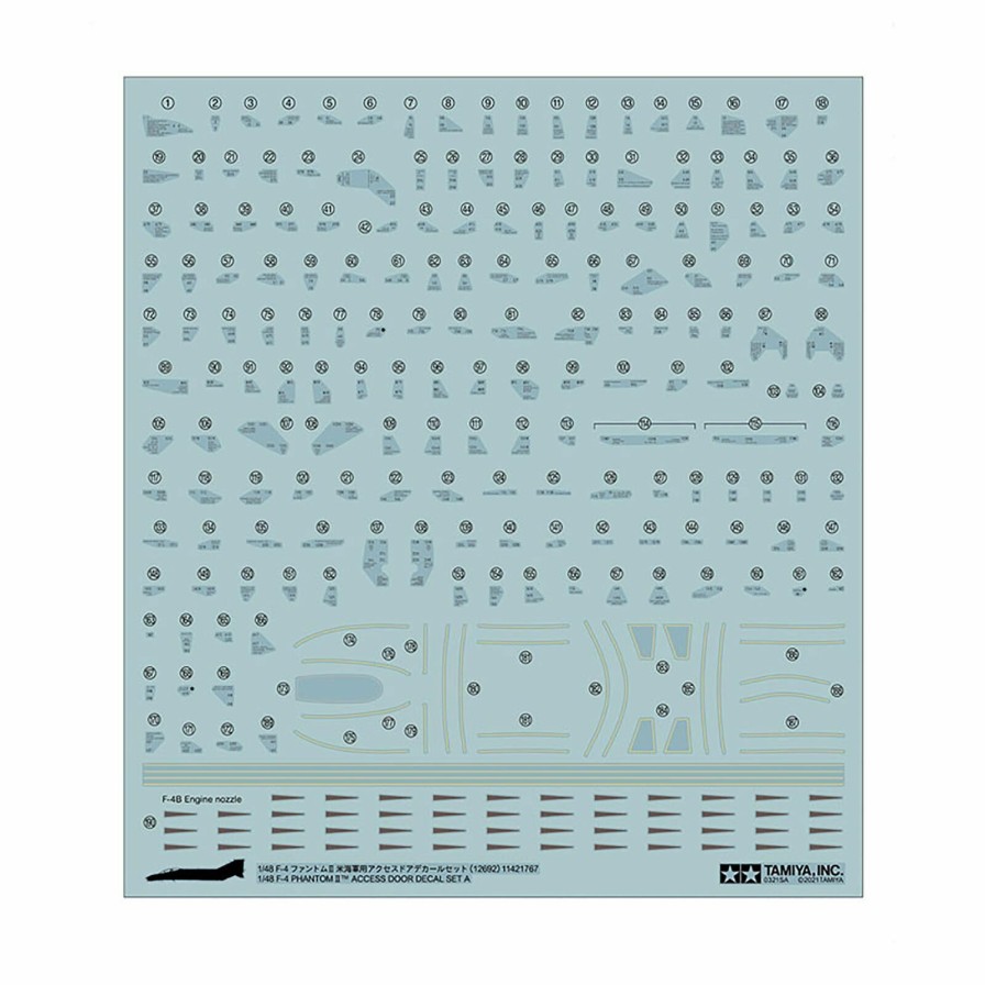 Cars & Trucks * | Tamiya 1/48 Scale F-4 Phantom Ii Decal Set A