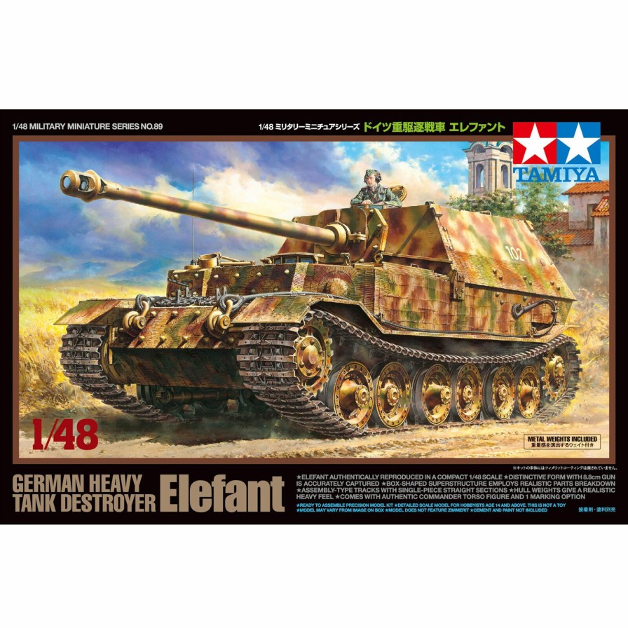 Cars & Trucks * | Tamiya 1/48 German Heavy Tank Destroyer Elefant