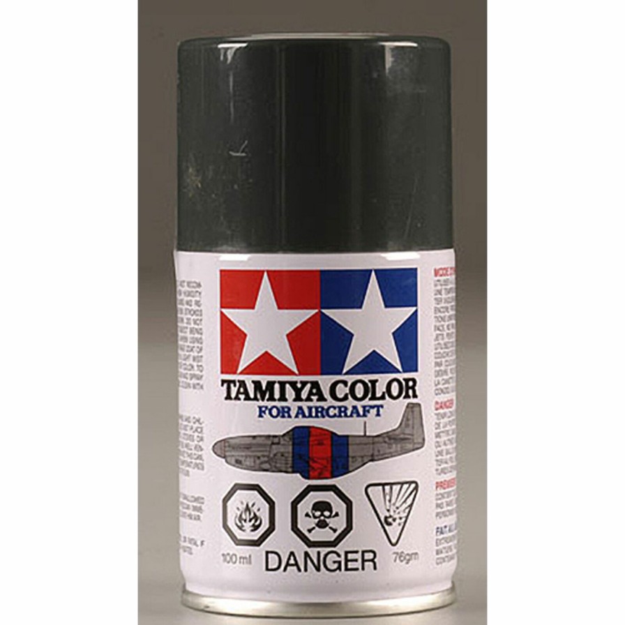 Airplanes * | Tamiya Aircraft Spray Paint As-3 Gray Green (Luftwaffe) 100Ml