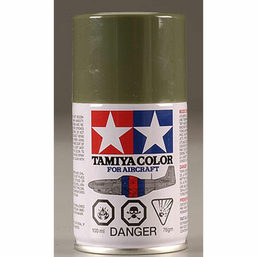 Airplanes * | Tamiya Aircraft Spray Paint As-14 Olive Green (Usaf) 100Ml