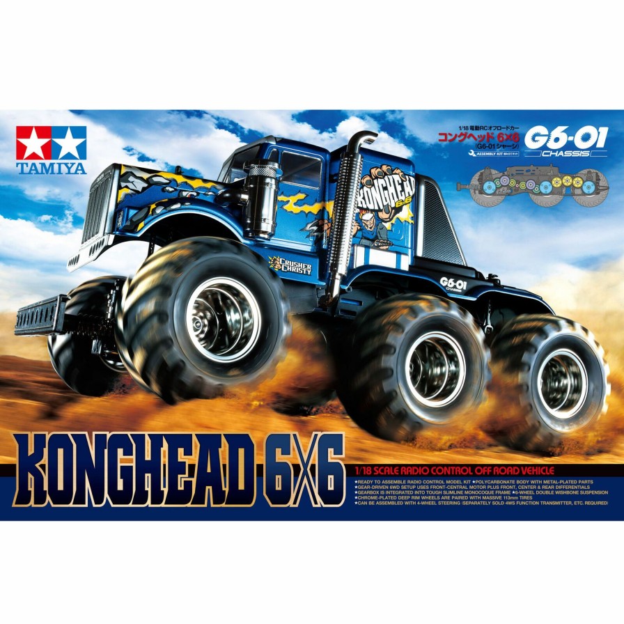 Cars & Trucks * | Tamiya 1/18 Konghead 6 6 G6-01 Monster Truck Kit