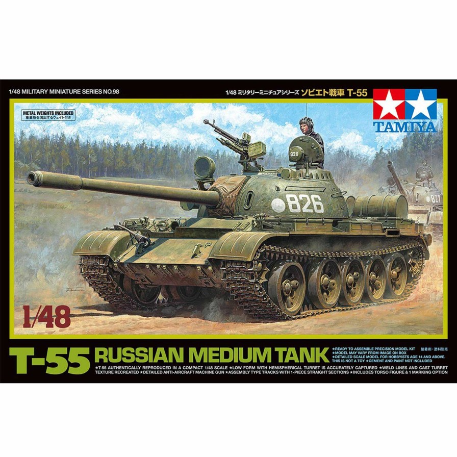 Cars & Trucks * | Tamiya 1/48 Russian Medium Tank T-55