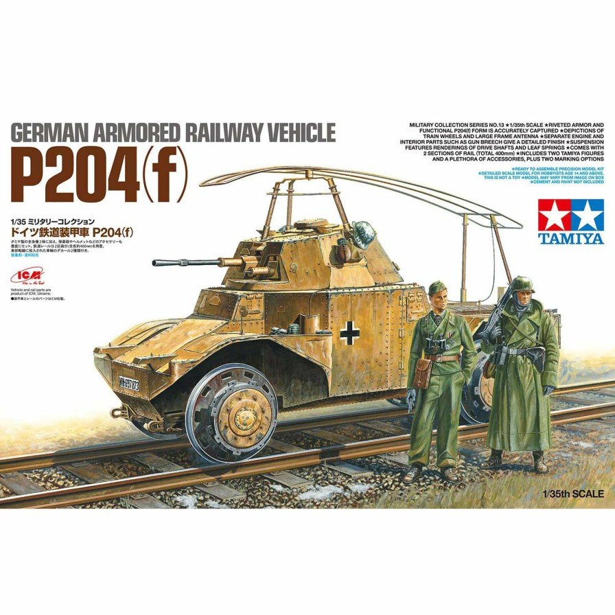 Plastics * | Tamiya 1/35 German Armored Railway Vehicle P204