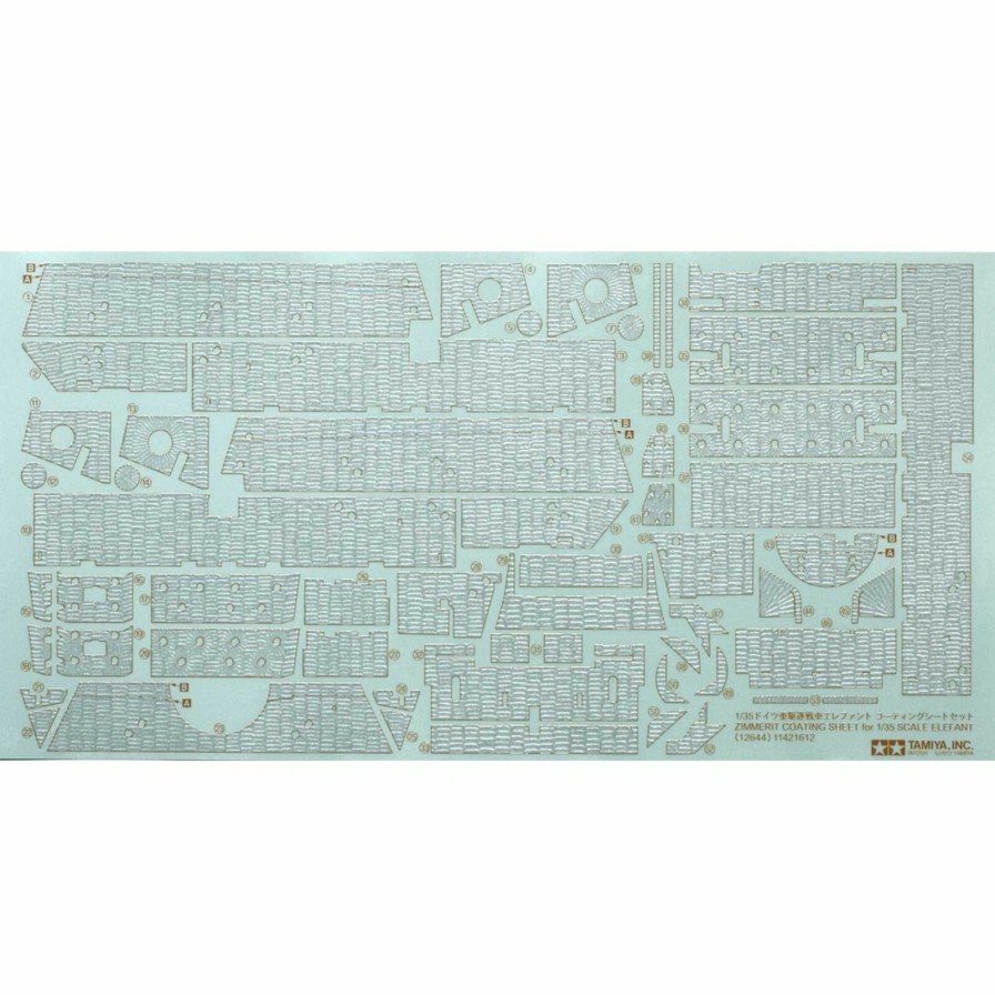 Cars & Trucks * | Tamiya 1/35 Elefant Tank Zimmerit Coating Sheet