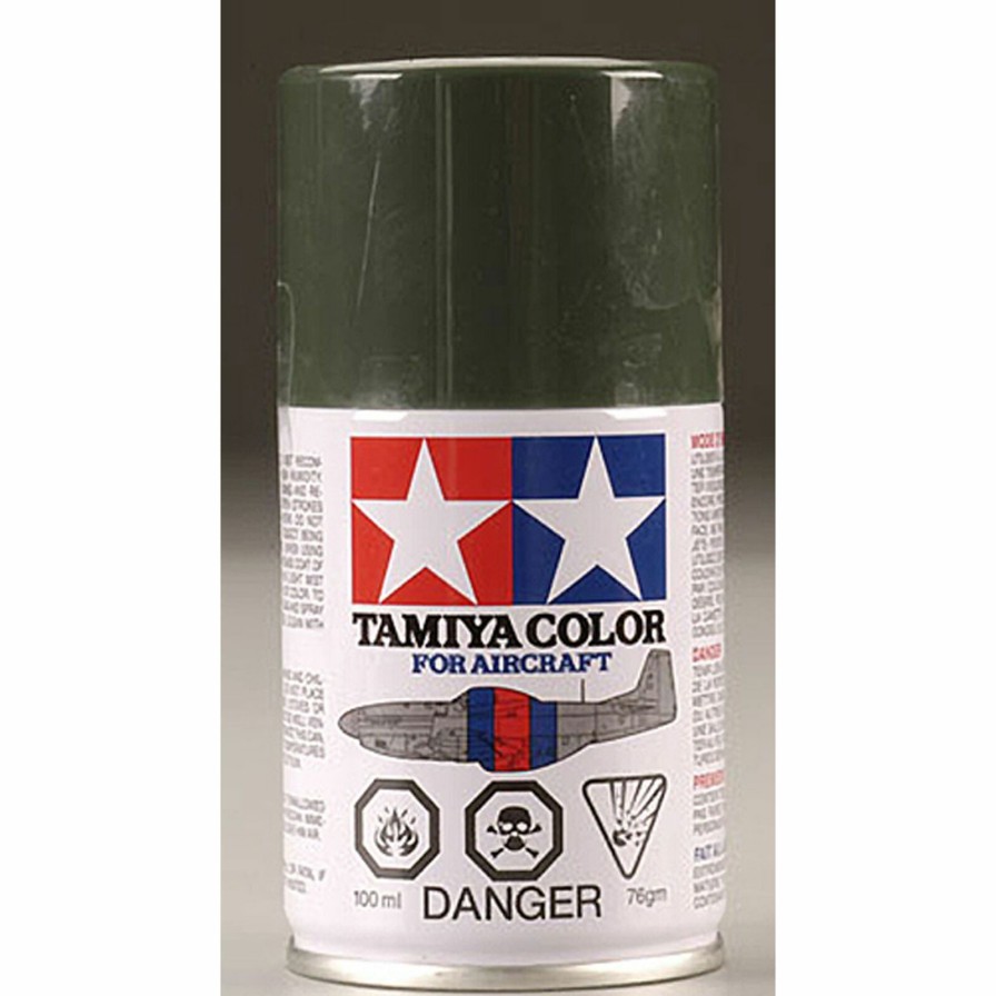 Airplanes * | Tamiya Aircraft Spray Paint As-24 Dark Green (German Air) 100Ml