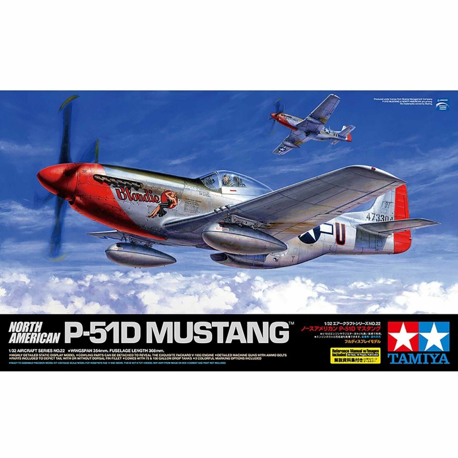 Plastics * | Tamiya 1/32 P-51D Mustang Scale Model Kit