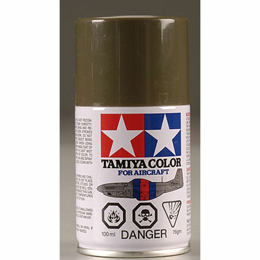 Airplanes * | Tamiya Aircraft Spray Paint As-6 Olive Drab (Usaf) 100Ml