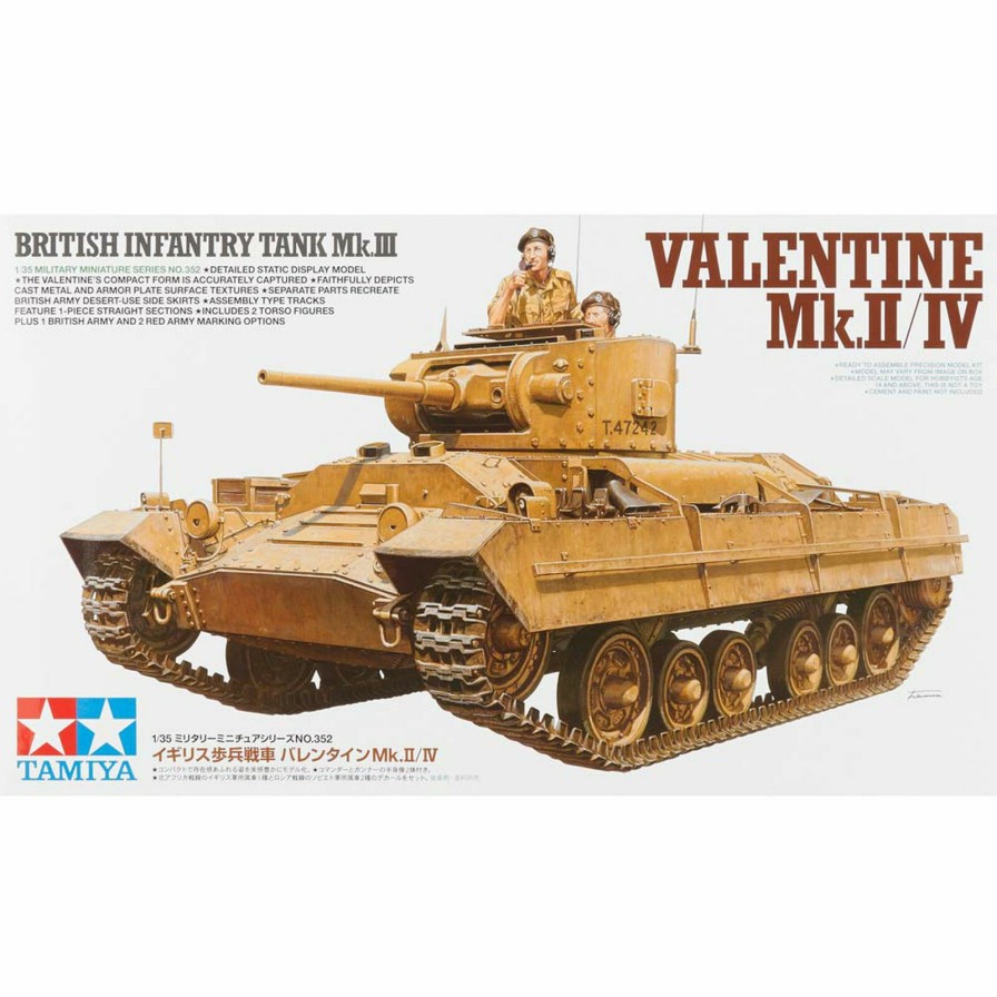 Plastics * | Tamiya 1/35 Brit Infantry Tank Mk.Iii Valentine Mk.Ii Iv