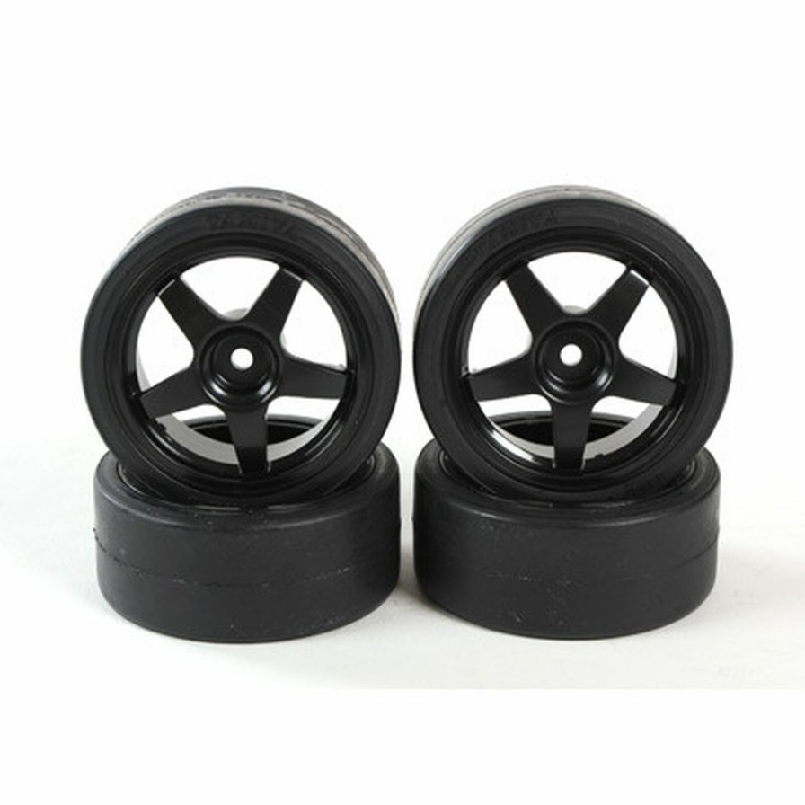 Cars & Trucks * | Tamiya 1/10 Tt01 Pre-Mounted 26Mm Drift Tires, 12Mm Hex (4)