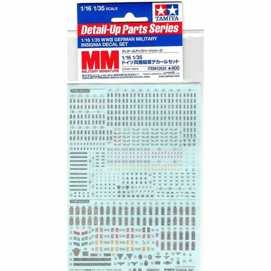 Cars & Trucks * | Tamiya 1/16 & 1/35 German Military Insignia Decals Set