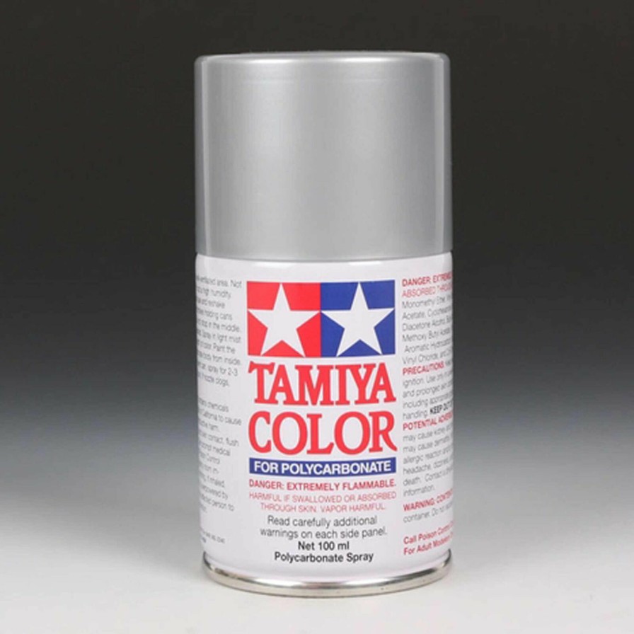 Airplanes * | Tamiya Polycarbonate Ps-48 Metallic Silver, Spray 100 Ml