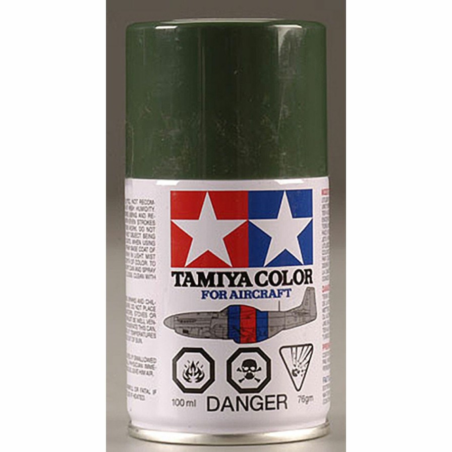 Airplanes * | Tamiya Aircraft Spray Paint As-17 Dark Green (Ija) 100Ml