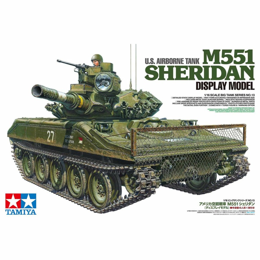 Cars & Trucks * | Tamiya 1/16 Us Airborne Tank M5551 Sheridan Display Model