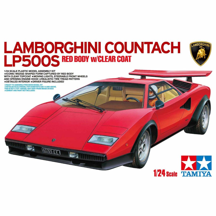 Plastics * | Tamiya 1/24 Lamborghini Countach Lp500S Red W Clear Coat