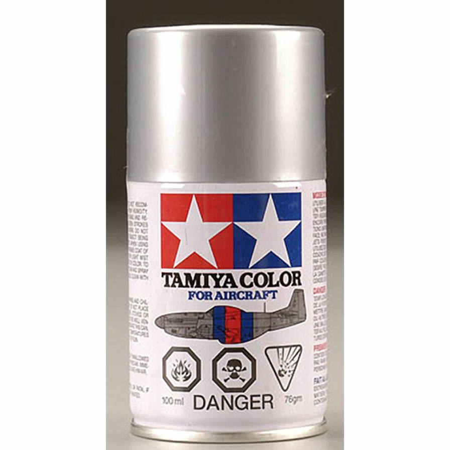 Airplanes * | Tamiya Aircraft Spray Paint As-12 Bare Metal Silver 100Ml